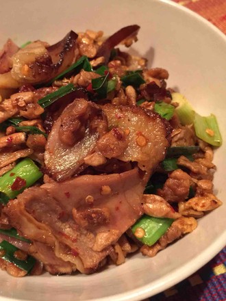 Stir-fried Bacon with Dried Radish recipe