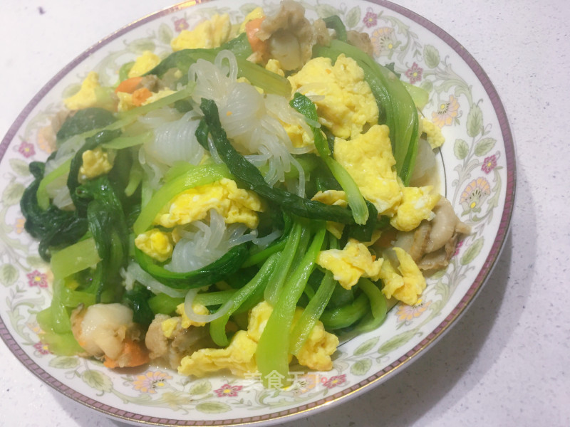 Stir-fried Scallops with Chinese Cabbage recipe