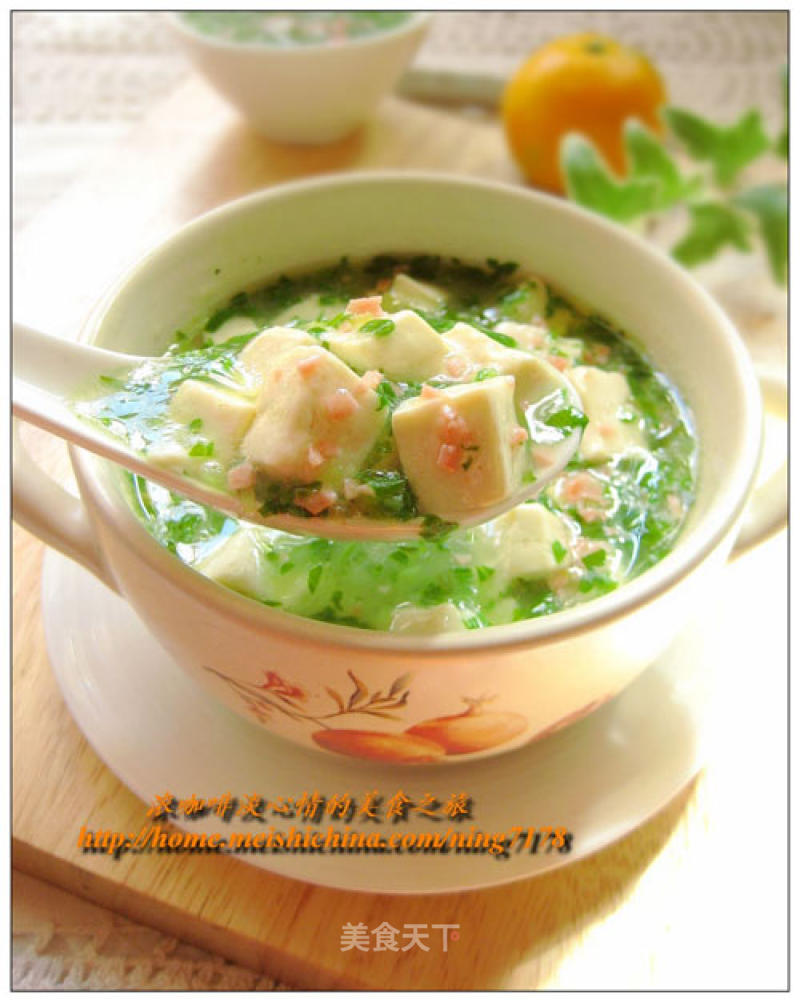 Jade Tofu Soup recipe