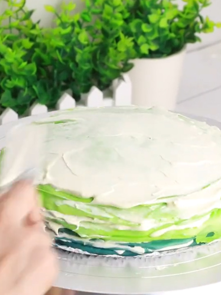 Rainbow Mille Cake recipe