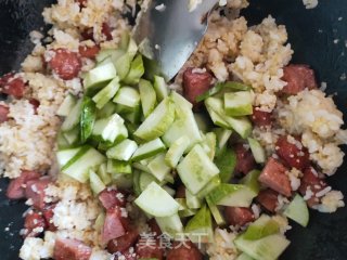 Beef Ball Fried Rice recipe