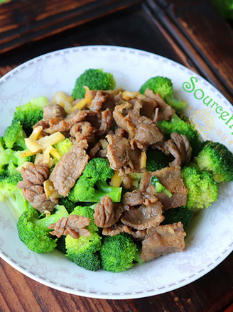 Stir-fried Broccoli with Beef recipe