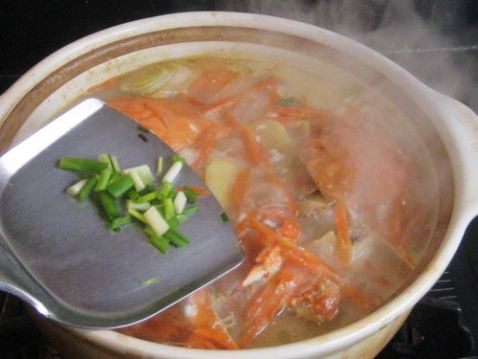 Portunus Crab Carrot Tofu Soup recipe