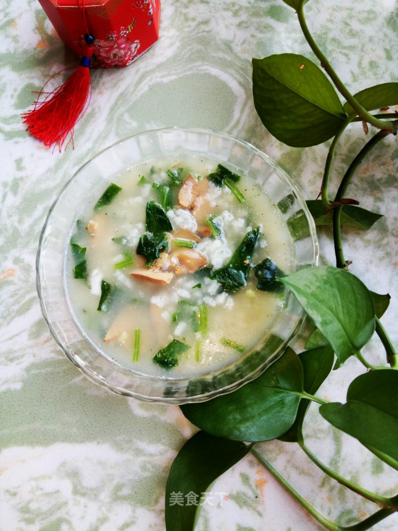 Chicken Liver and Spinach Porridge recipe