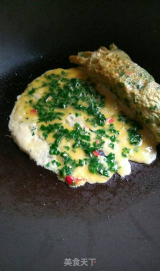 Celery Leaf Millet Pepper Thick Egg Stew recipe