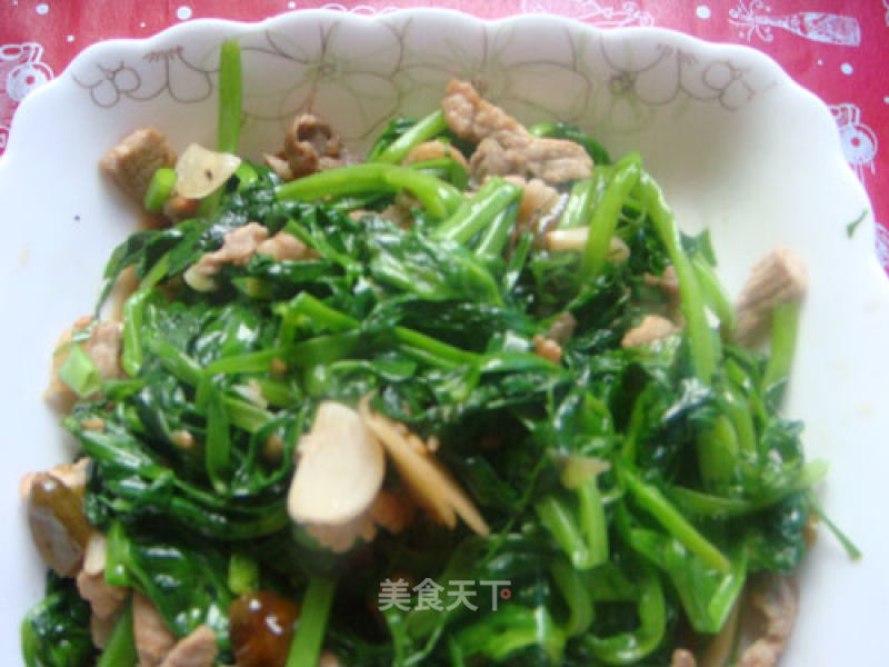 Fried Pork with Bean Point recipe