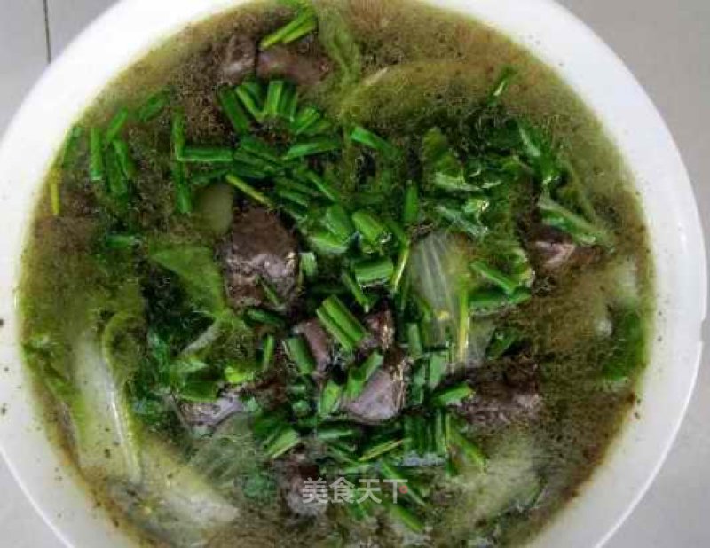 Chicken Blood Cabbage Soup recipe