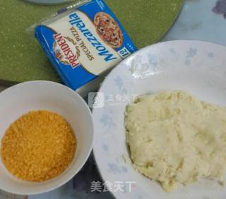 Cheese Heart Potato Balls recipe