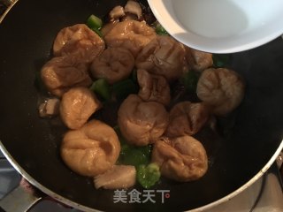 Stir-fried Gluten with Shiitake Mushrooms recipe
