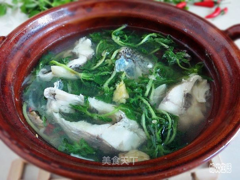 Boiled Fish with Water Coriander recipe