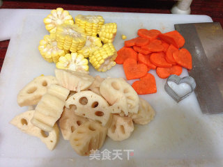 【big Bone Lotus Root Corn Soup】 recipe