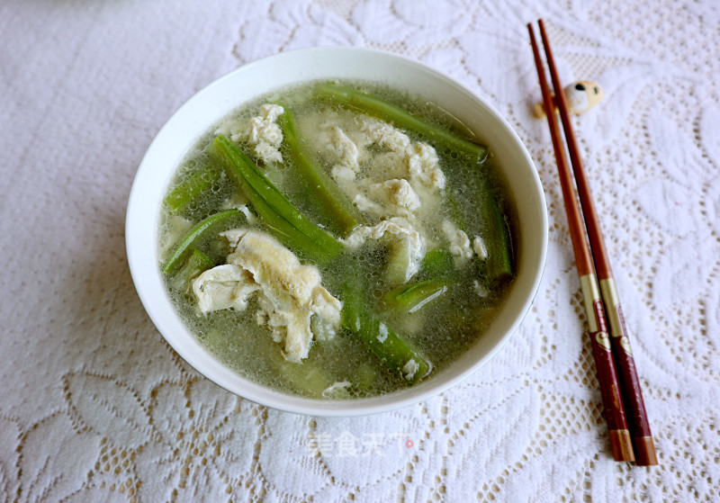 Loofah and Egg Drop Soup recipe