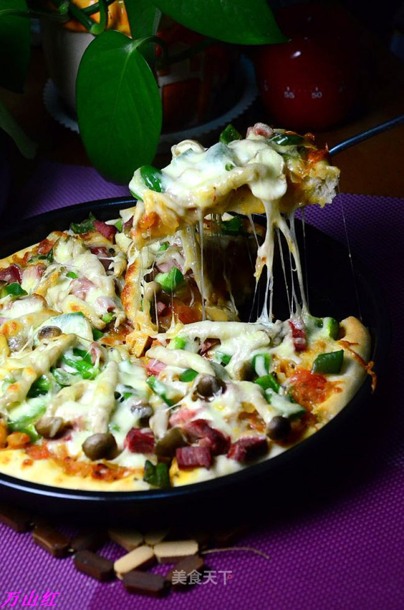 Beef and Mushroom Pizza recipe