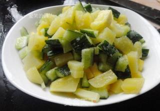 [cold Pineapple and Diced Potatoes] recipe
