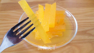 Orange Juice Melon Strips recipe