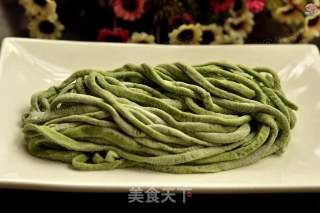 Spinach Fried Noodles recipe