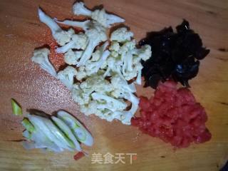 Stir-fried Cauliflower with Tomatoes recipe