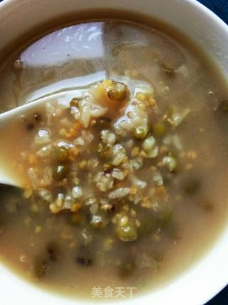 Corn Grits and Mung Bean Porridge recipe