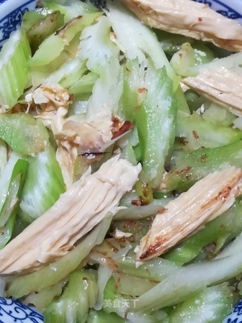 Fried Celery with Yuba recipe