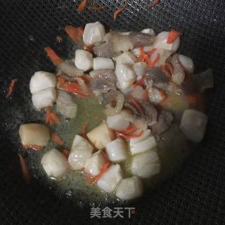 Stir-fried Scallops with Leek recipe