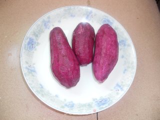 Candied Purple Sweet Potato Strips recipe