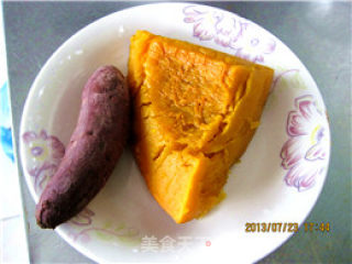 Pumpkin Purple Potato Pudding recipe