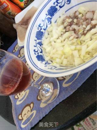 Grilled Glutinous Rice Squid with Sauce recipe