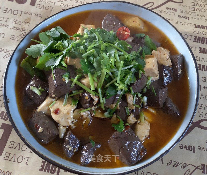 Duck Blood Roasted Tofu recipe