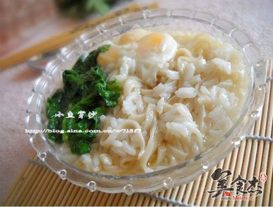 Noodles Boiled with Rice recipe