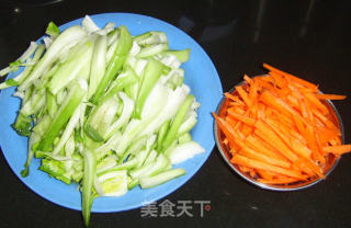 Stir-fried Double Wire recipe