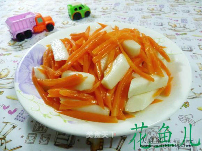 Carrot Fried Rice Cake recipe