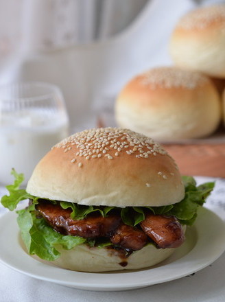 Teriyaki Chicken Drumstick Burger recipe