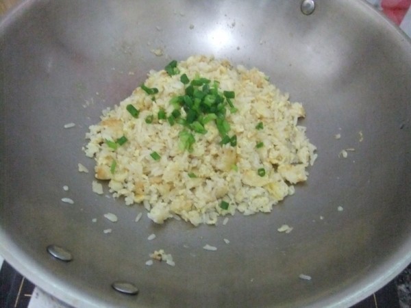 Fried Rice with Duck Egg and Shrimp Skin recipe