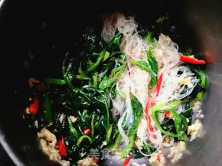 #团圆饭# Spinach Mixed with Vermicelli recipe