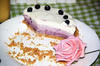 Blueberry Gradient Frozen Cheesecake recipe