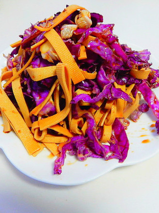 Purple Cabbage Mixed with Tofu Skin recipe