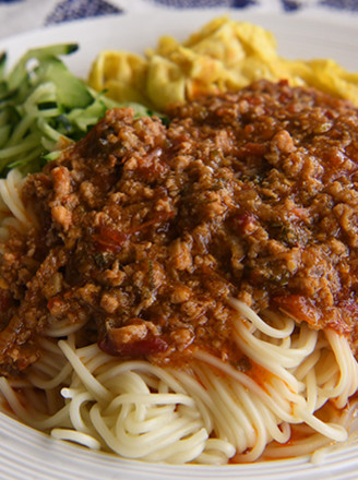 Spicy Pork Sauce Noodles recipe