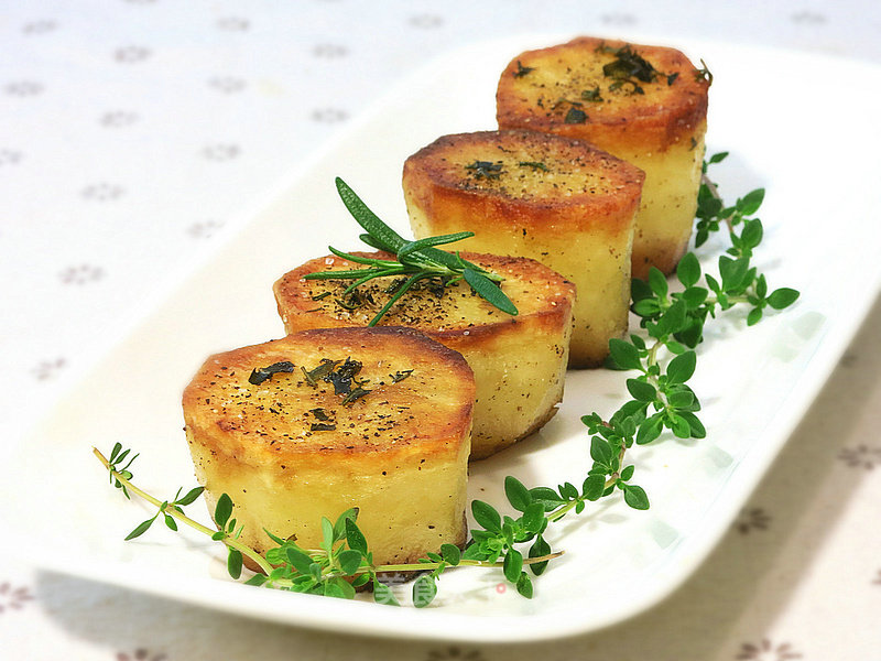 #aca烤明星大赛#roasted Potato Dumplings with Fresh Herbs