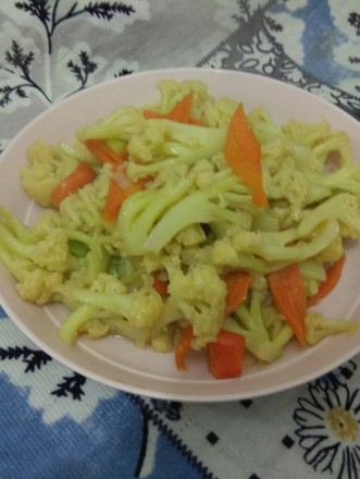 Vegetarian Stir-fried Organic Cauliflower