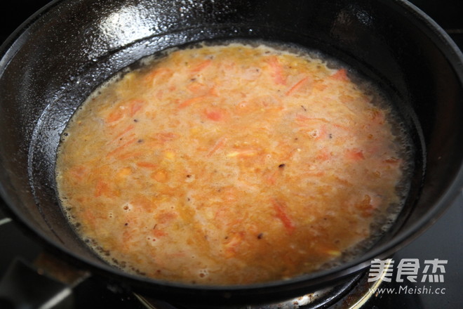 Noodle Soup in Tomato Sauce recipe