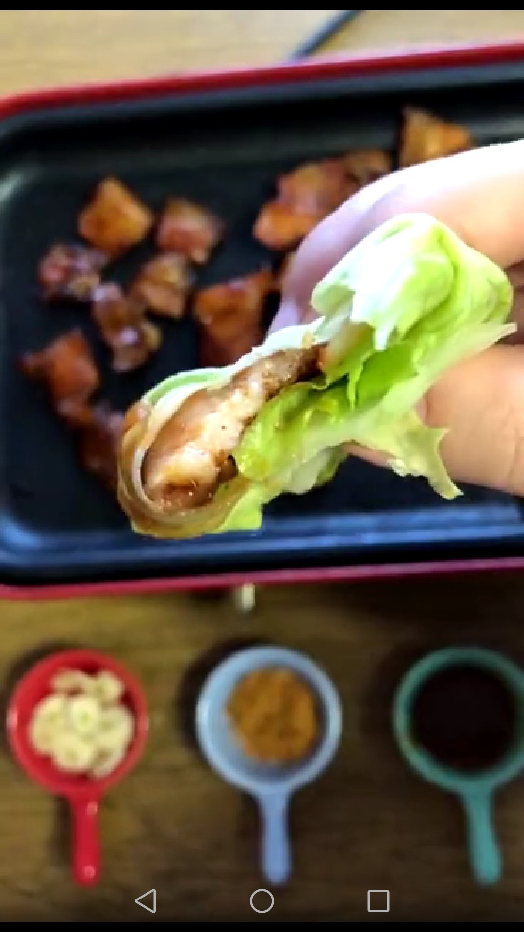 Lettuce Wrapped Pork Belly recipe