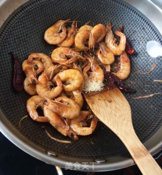 "quick Hand Meal" Stir-fried Shrimp with Mochi and Chili recipe