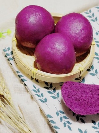 Purple Sweet Potato Mantou recipe