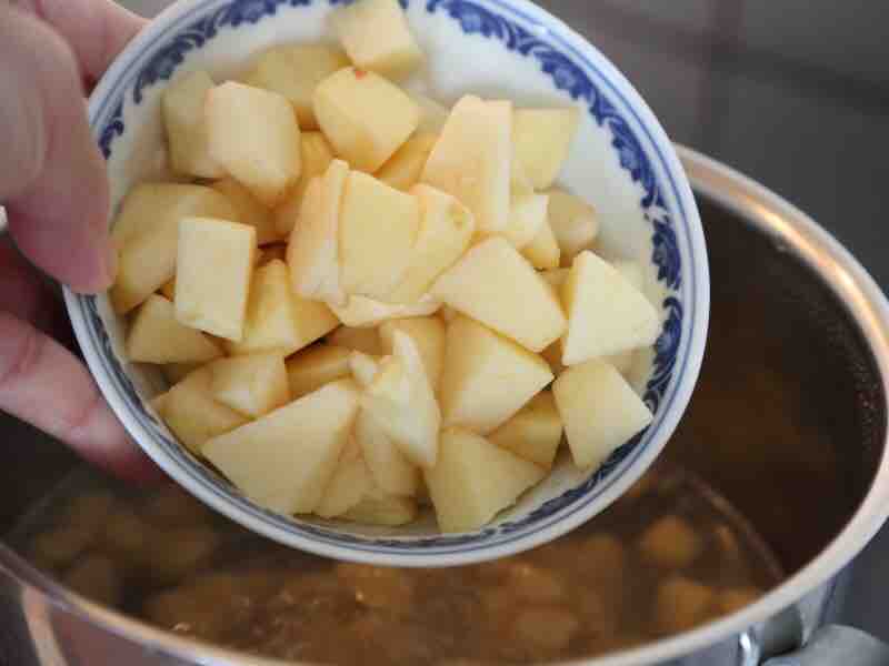 Breakfast: Rice Wine Apple Soup + Honey Bean Roll recipe