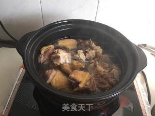 Chicken Soup with Yam and Mushroom recipe