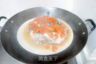 Steamed Fish Head with Chopped Pepper recipe