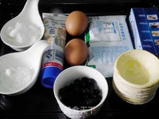 Blueberry Battered Egg Tart recipe