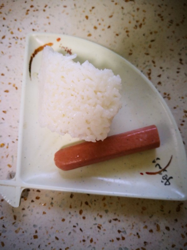 Hot Dog Sausage Fried Rice recipe