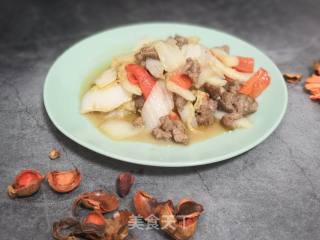 Stir-fried Chinese Cabbage with Beef recipe
