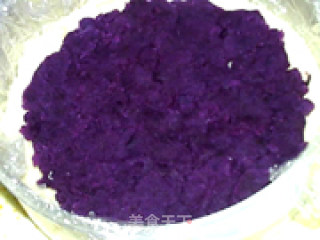 Purple Potato Kidney Bean Cake recipe